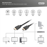 Digitus DB-330123-010-S, Câble Noir