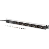 Digitus DN-95438, Multiprise Noir/en aluminium