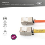 Digitus Module Keystone Cat.6a, blindé, Module de Keystone Argent