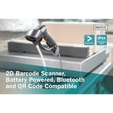 Digitus Scanner de code-barres Bluetooth 2D, Lecteur de codes-barres Noir