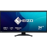 EIZO FlexScan EV3450XC-BK 34.1" Moniteur UltraWide incurvé Noir, 1x DisplayPort, 2x HDMI, 2x USB-C, 2x USB-A, 1x RJ-45