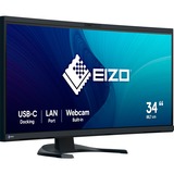 EIZO FlexScan EV3450XC-BK 34.1" Moniteur UltraWide incurvé  Noir, 2x HDMI, DisplayPort, 2x USB-A, USB-B, 2x USB-C, RJ-45