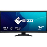 EIZO FlexScan EV3450XC-BK 34.1" Moniteur UltraWide incurvé  Noir, 2x HDMI, DisplayPort, 2x USB-A, USB-B, 2x USB-C, RJ-45