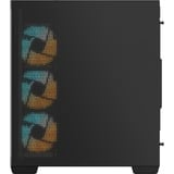 GIGABYTE C500 PANORAMIC STEALTH Midi Tower Noir, boîtier pc Noir | 2x USB-A | 1x USB-C | RGB | Window