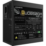 GIGABYTE UD850GM PG5 V2 alimentation  modulaire 850 watt Noir, 1x 12V-2x6, 4x PCIe