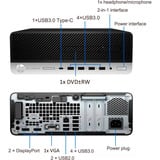 HP Elitedesk 705 G5 SFF Reconditionné, PC Noir/Argent