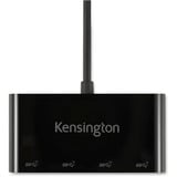 Kensington CH1200 Hub 4 ports USB-C 10 Gbits/s, Hub USB Noir, USB 3.2 Gen 2 (3.1 Gen 2) Type-C, USB 3.2 Gen 2 (3.1 Gen 2) Type-A, 10000 Mbit/s, Noir, Acrylonitrile-Butadiène-Styrène (ABS), Câble rond