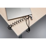Kensington Câble de sécurité fin et portable à combinaison pour encoche standard, Verrou antivol Noir/Argent, 1,8 m, Kensington, Verrouillage à combinaison, Acier au carbone, Noir, Argent