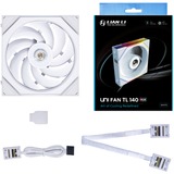 Lian Li UNI FAN TL140 ventilateur de boîtier RGB  Blanc, 144 x 140 x 28 mm