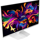 MSI MPG 321URXWDE QD-OLED écran plat de PC 80 cm (31.5") 3840 x 2160 pixels 4K Ultra HD Blanc Moniteur gaming Blanc, 1x DisplayPort, 2x HDMI, 1x USB-C, 2x USB-A, 240 Hz, 80 cm (31.5"), 3840 x 2160 pixels, 4K Ultra HD, QD-OLED, 0,03 ms, Blanc