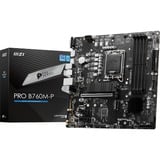 MSI PRO B760M-P socket 1700 carte mère socket 1700 Noir, RAID, Gb-LAN, Sound, µATX