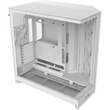 NZXT H9 Flow RGB boîtier midi tower Blanc (mat) | 2x USB-A | 1x USB-C | RGB | Verre Trempé