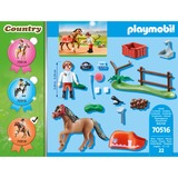 PLAYMOBIL Country - Cavalier et poney Connemara, Jouets de construction 70516