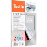 Peach 510013 matériel de reliure A4 Transparent 100 pièce(s), Couvertures de livres A4, Transparent, Angles droits, 0,18 mm, 100 pièce(s)