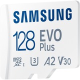 SAMSUNG EVO Plus 128 GB microSDXC (2024), Carte mémoire Blanc