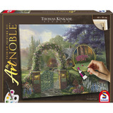 Schmidt Spiele My ArtNOBLE Thomas Kinkade - Hummingbird Cottage, Peinture 