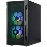 SilverStone FARA H1M PRO Micro Tower Noir boîtier midi tower Noir | 3x USB-A | RGB | Window