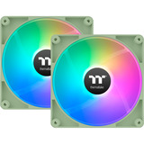 Thermaltake CT120 ARGB Sync PC Cooling Fan Matcha Green ventilateurs de boîtier Vert clair, 2 pièces, 120 x 120 x 25 mm, PWM
