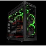Thermaltake Riing 14 Boitier PC Ventilateur 14 cm Noir, Vert, Ventilateur de boîtier Noir/Vert, Ventilateur, 14 cm, 1400 tr/min, 28,1 dB, 51,15 cfm, Noir, Vert