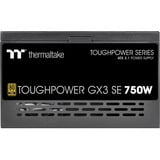 Thermaltake Toughpower GX3 SE alimentation 750 watt Noir, 1x 12V-2x6, 2x PCIe