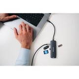 Verbatim CMH-08 USB Type-C 5000 Mbit/s Argent, Station d'accueil Gris, USB Type-C, HDMI, USB 3.2 Gen 1 (3.1 Gen 1) Type-A, USB Type-C, MicroSD (TransFlash), SD, 5000 Mbit/s, 30 Hz, Argent