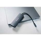 Verbatim CMH-08 USB Type-C 5000 Mbit/s Argent, Station d'accueil Gris, USB Type-C, HDMI, USB 3.2 Gen 1 (3.1 Gen 1) Type-A, USB Type-C, MicroSD (TransFlash), SD, 5000 Mbit/s, 30 Hz, Argent