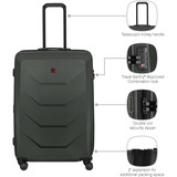 Wenger Prymo Large, valise coque, Valise à roulettes Anthracite