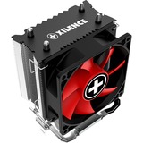 Xilence A402 Processeur Refroidisseur 9,2 cm Noir, Rouge, Argent, Refroidisseur CPU Refroidisseur, 9,2 cm, 600 tr/min, 2200 tr/min, 23,8 dB, 65,4 cfm