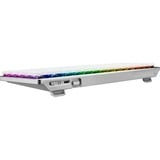 ASUS ROG Falchion RX Low Profile clavier Gaming USB + RF Wireless + Bluetooth QWERTZ Blanc Blanc, Layout DE, ROG RX Red, Avec fil &sans fil, USB + RF Wireless + Bluetooth, Interrupteur à clé optique, QWERTZ, LED RGB, Blanc