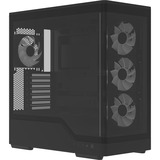 Aerocool  boîtier midi tower Noir | 2x USB-A | 1x USB-C | RGB | Window