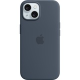 Apple Coque en silicone avec MagSafe pour iPhone 15, Housse/Étui smartphone Bleu foncé