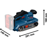 Bosch Ponceuse à bande sans fil GBS18V-75 Professional solo, 18Volt Bleu/Noir