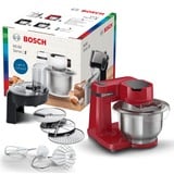 Bosch Serie 2 MUM robot de cuisine 700 W 3,8 L Rouge Rouge, 3,8 L, Rouge, Boutons, 2,4 kg, 1,7 kg, 1,1 m