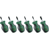 Bosch Set de tournevis courts, 6 pièces Vert/Noir