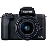 Canon EOS M50 Mark II + M15-45 S EU26 MILC 24,1 MP CMOS 6000 x 4000 pixels Noir, Appareil photo numérique Noir, 24,1 MP, 6000 x 4000 pixels, CMOS, 4K Ultra HD, Écran tactile, Noir