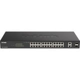 D-Link DGS-1100-26MPV2/E commutateur réseau Géré L2 Gigabit Ethernet (10/100/1000) Connexion Ethernet, supportant l'alimentation via ce port (PoE) Noir, Switch Géré, L2, Gigabit Ethernet (10/100/1000), Full duplex, Connexion Ethernet, supportant l'alimentation via ce port (PoE), Grille de montage