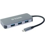D-Link Hub USB-C 6-en-1 avec HDMI/Gigabit Ethernet/alimentation DUB-2335, Station d'accueil Avec fil, USB Type-C, 10,100,1000 Mbit/s, 10BASE-T, 100BASE-TX, 1000BASE-T, IEEE 802.3, IEEE 802.3ab, IEEE 802.3u, Gris