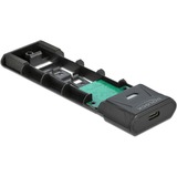 DeLOCK Boîtier combo externe USB Type-C pour SSD M.2 NVMe PCIe ou SATA, Boîtier disque dur Noir, 42638