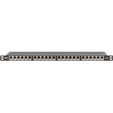 Digitus DN-91624S-SL-SH, Panneau de brassage Noir