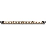 Digitus DN-91624S-SL-SH, Panneau de brassage Noir