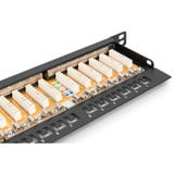 Digitus DN-91624S-SL-SH, Panneau de brassage Noir