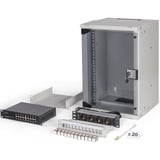 Digitus Kit réseau SOHO Pro 10" 315x300 mm (LxP), Armoire informatique Gris clair