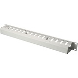 Digitus Panneau de guidage des câbles avec couvercle amovible pour armoires de 483 mm (19"), 1 U, Guide-câble Gris, 1 U, Gris, Chine, 490 mm, 80 mm, 1960 cm³, 753,125 g
