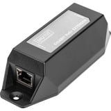 Digitus Répéteur Gigabit Ethernet PoE+, 802.3at 22 W, Répéteur PoE Noir