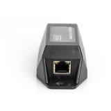 Digitus Répéteur Gigabit Ethernet PoE+, 802.3at 22 W, Répéteur PoE Noir