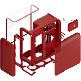 HYTE  boîtier midi tower Rouge | 2x USB-A | 1x USB-C | Window