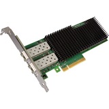 Intel® XXV710DA2 carte réseau Interne Fibre 25000 Mbit/s Interne, Avec fil, PCI Express, Fibre, 25000 Mbit/s, Noir, Vert