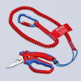KNIPEX Cisaille d'électricien coudée, Sécateur Rouge/Bleu