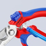 KNIPEX Cisaille d'électricien coudée, Sécateur Rouge/Bleu