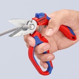 KNIPEX Cisaille d'électricien coudée, Sécateur Rouge/Bleu